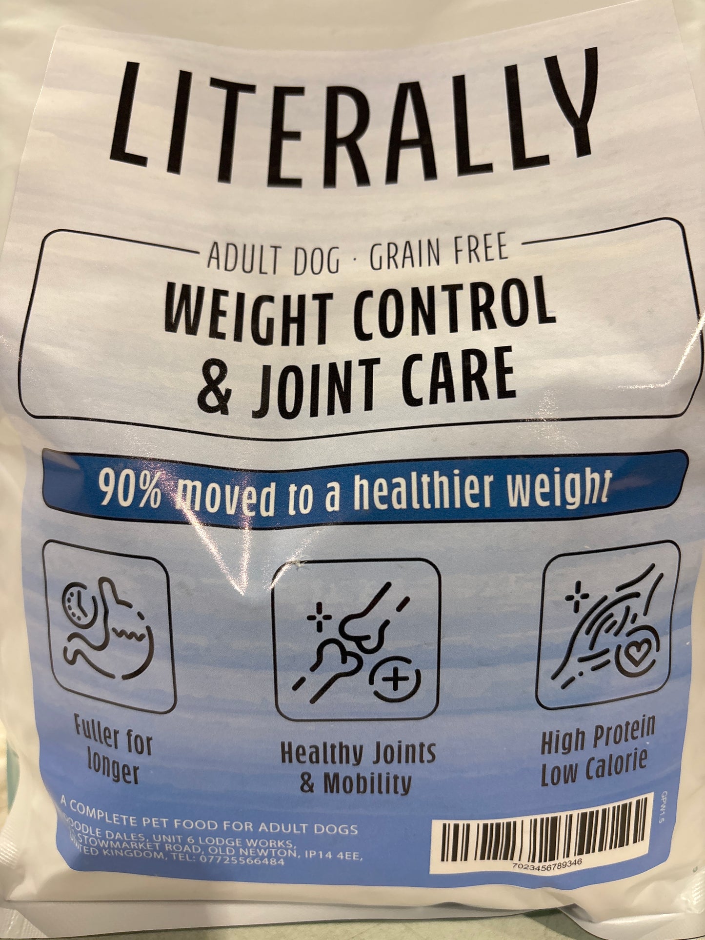 Literally weight control & joint care dog food