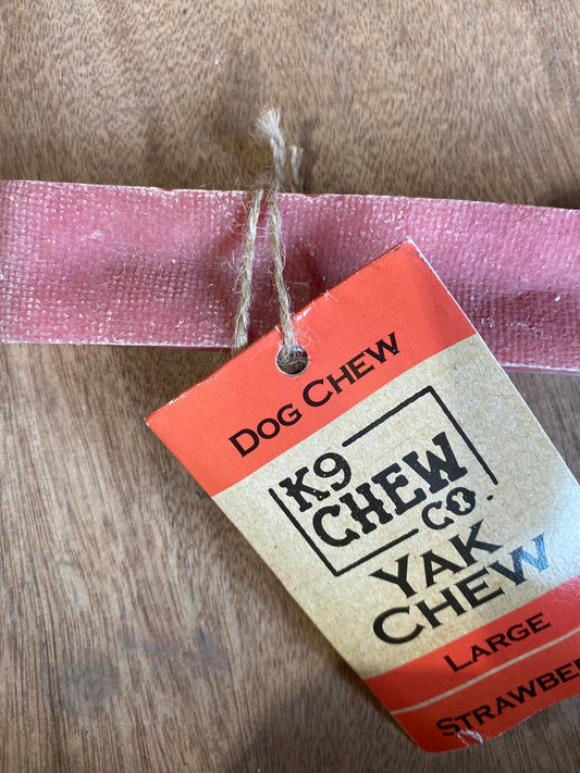 Yak Chew Strawberry flavour