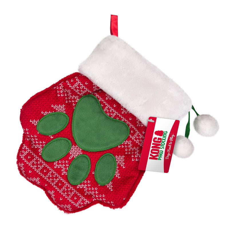 KONG Paw Print Christmas Stocking