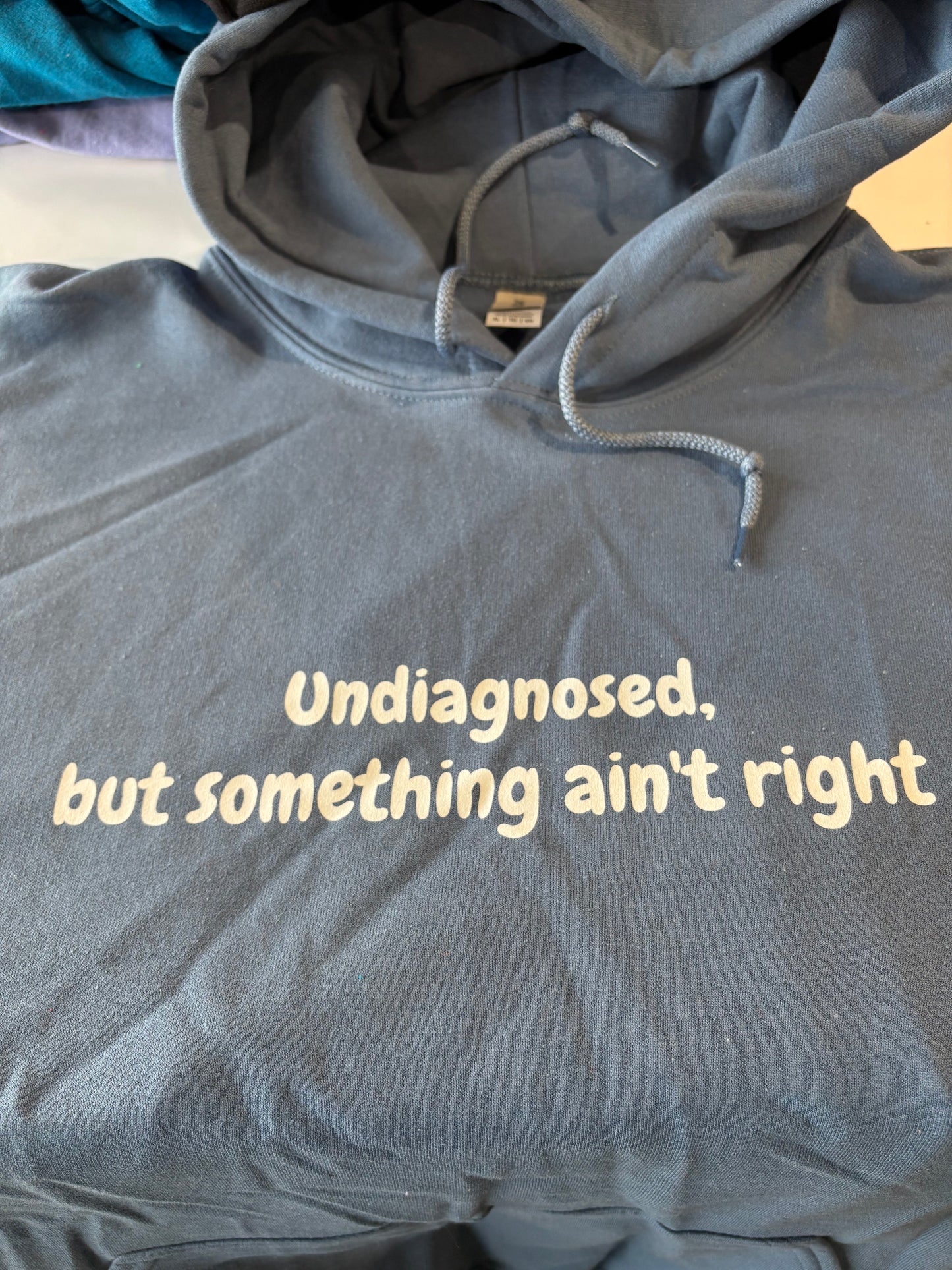 Hooded Sweatshirt Undiagnosed print.