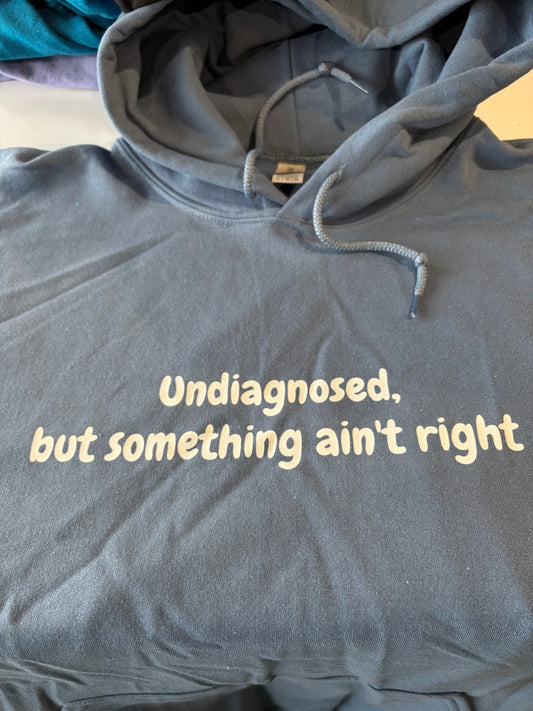 Hooded Sweatshirt Undiagnosed print.