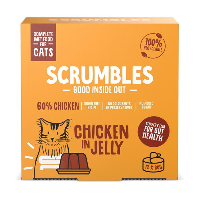 Scrumbles Wet Cat jelly selection 12x80g