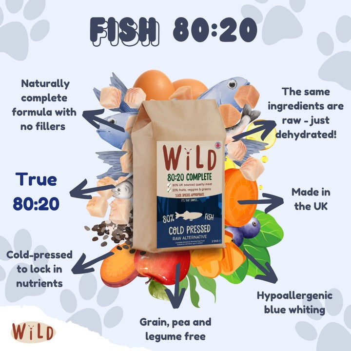 Wild Pet Food 80/20 Cold Pressed Fish