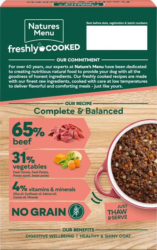 Natures Menu Freshly Cooked Beef Sunday Roast 400g