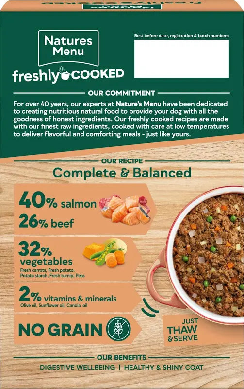 Natures Menu Freshly Cooked Salmon Fisherman’s Pie 400g