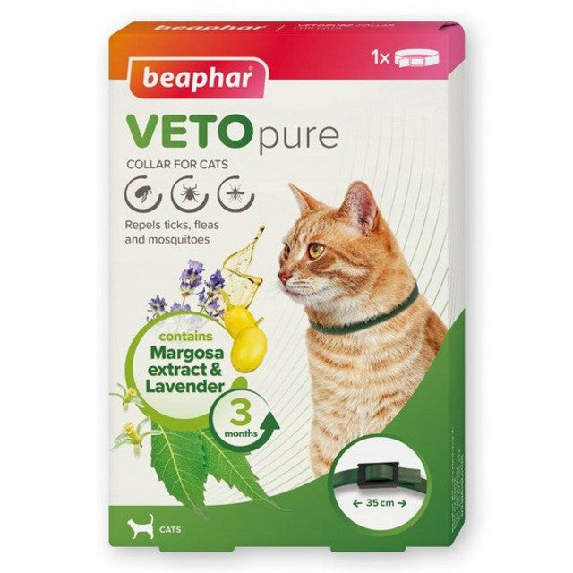 VETOpure flea repellent cat collar. Reflective