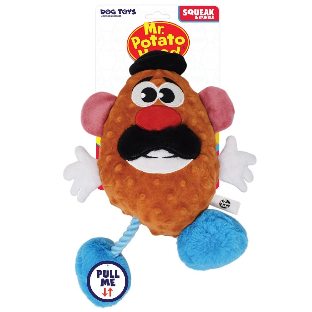 Hasbro Mr Potato Head squeak and crinkle dog toy