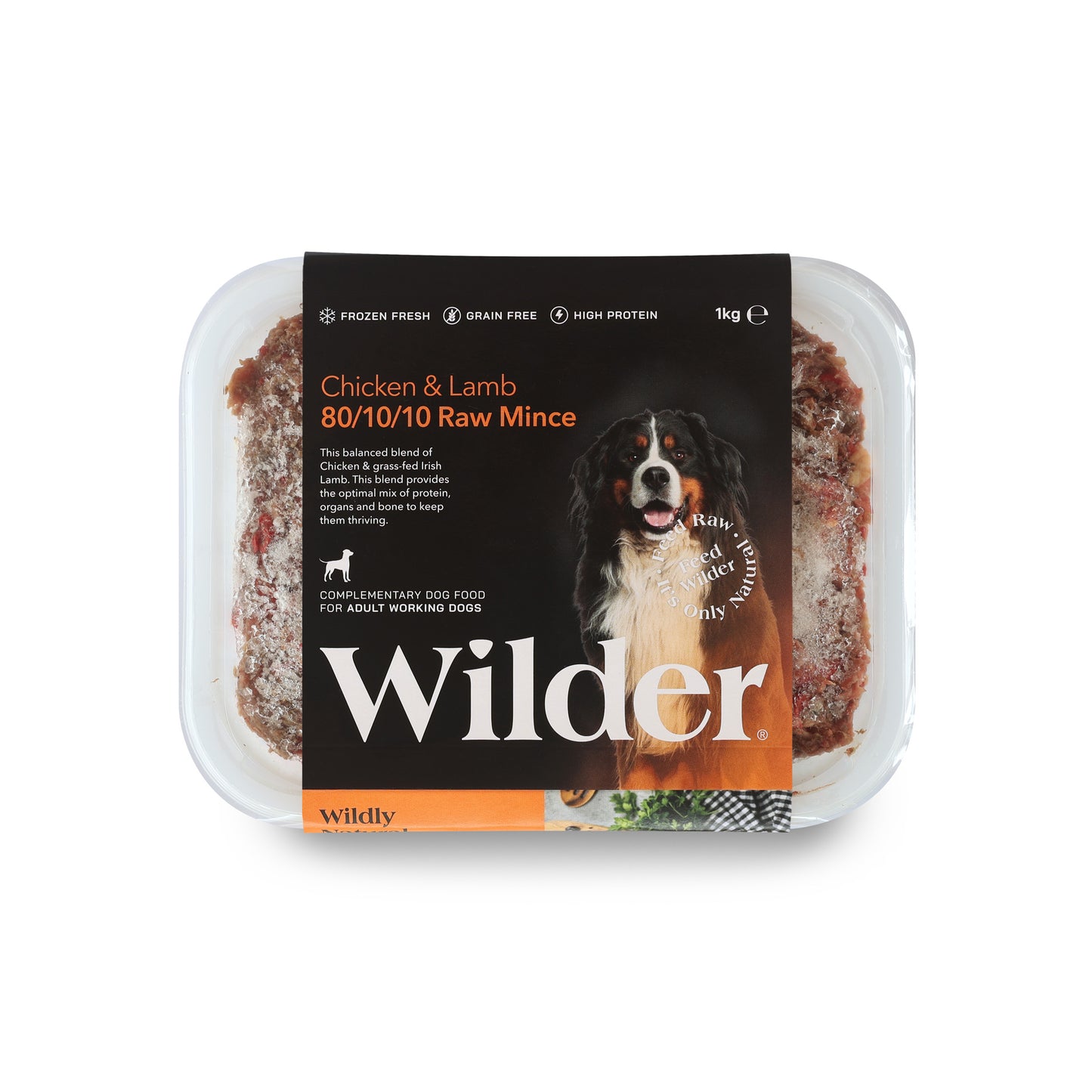 Wilder Chicken & Lamb 80/10/10 mince 500g