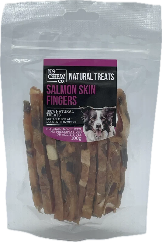 Dried Salmon Skin Fingers 100g