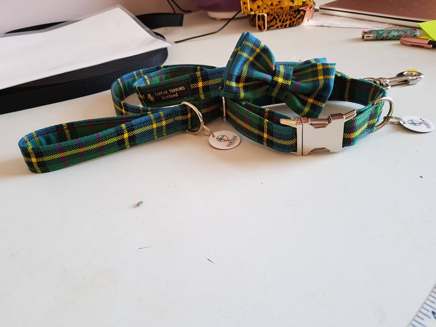 Tartan Dog Lead - MacMillan Hunting Tartan