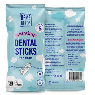 Hemp Hero’s Calming Dental sticks 5pk