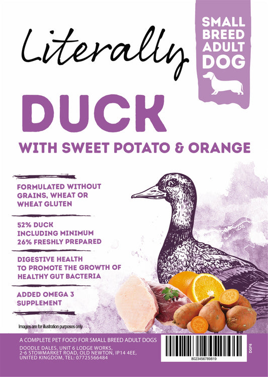 Literally Grain free Small Breed Duck