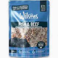 Wilson’s Freshly Cooked Fish & Beef for adult dogs 380g
