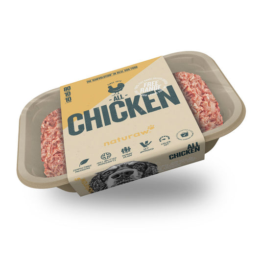Naturaw Raw dog food. All Free Range Chicken 500g