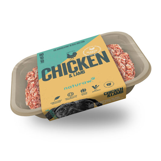 Naturaw Raw dog food. Chicken & Lamb 500g