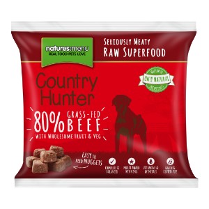Natures Menu Country Hunter nuggets. Beef