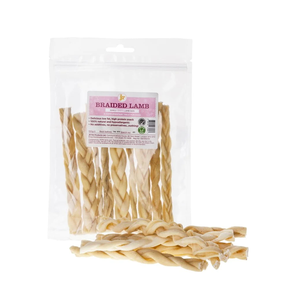 JR Pet Products Braided Lamb 100g