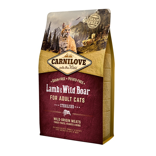 Carnilove cat food.Lamb & Wild Boar