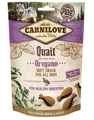 Carnilove soft treats Quail with oregano 200g