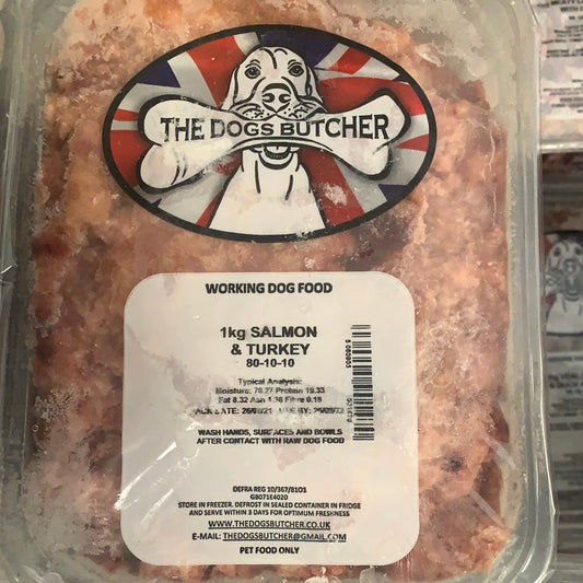 The Dogs Butcher, Salmon & Turkey 80/10/10