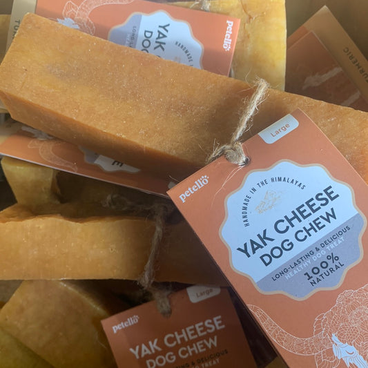 Yak cheese dog chew with turmeric