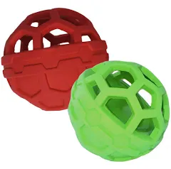 JW Hol-ee squeak and treat ball