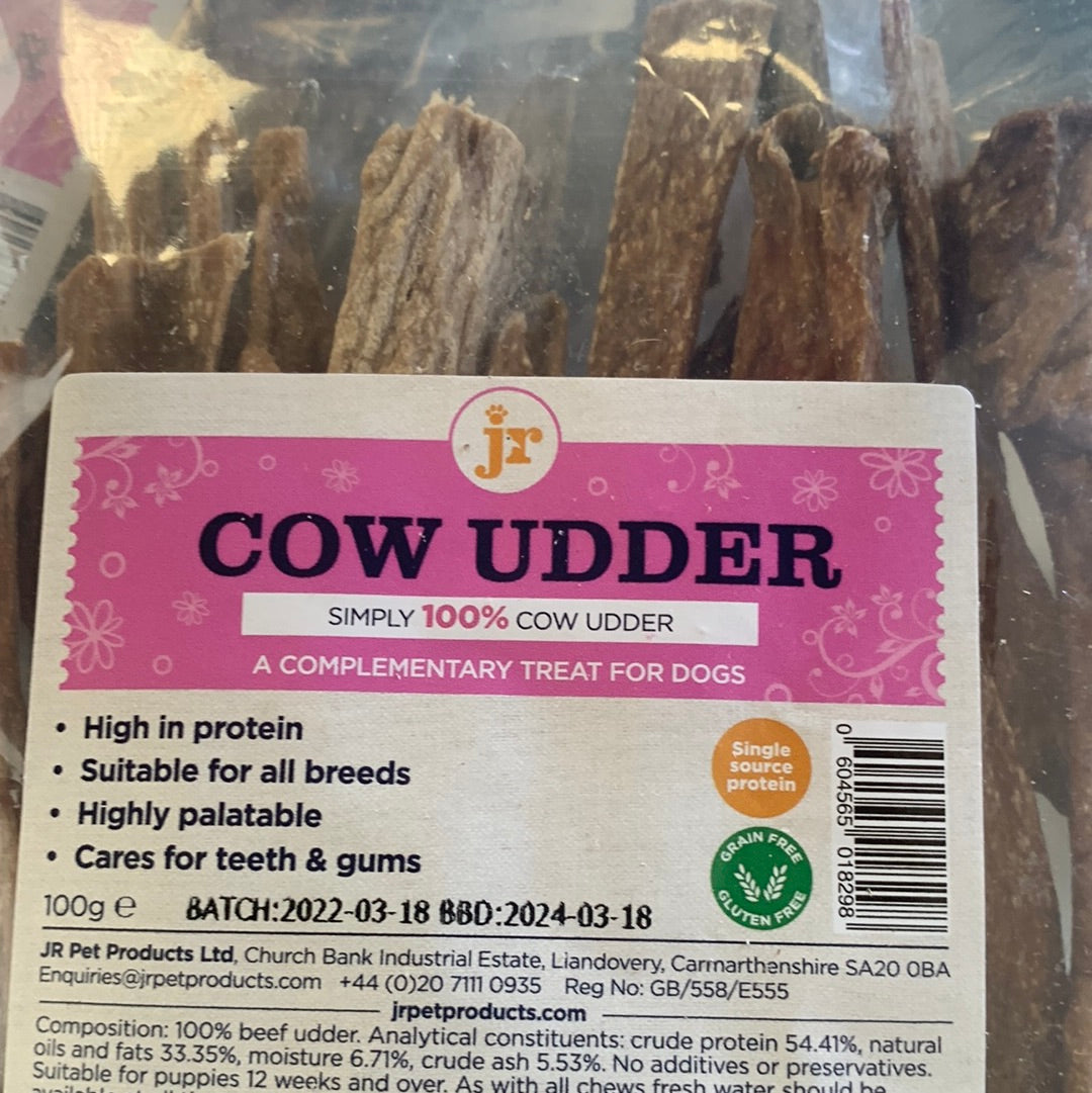 JR Cow Udder strips 100g