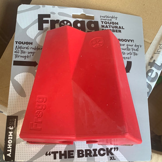 Frogg The Brick dog toy