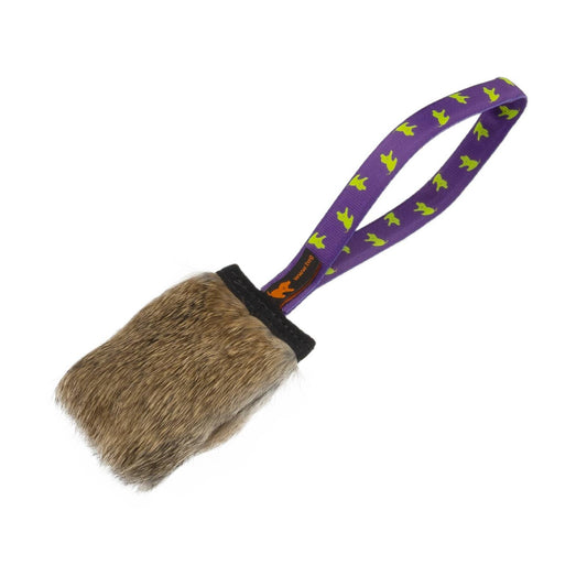 Tug E Nuff. Rabbit skin Pocket Squeaker