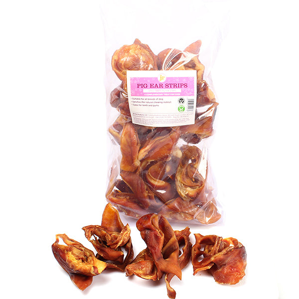 Pigs Ear Strips 500g