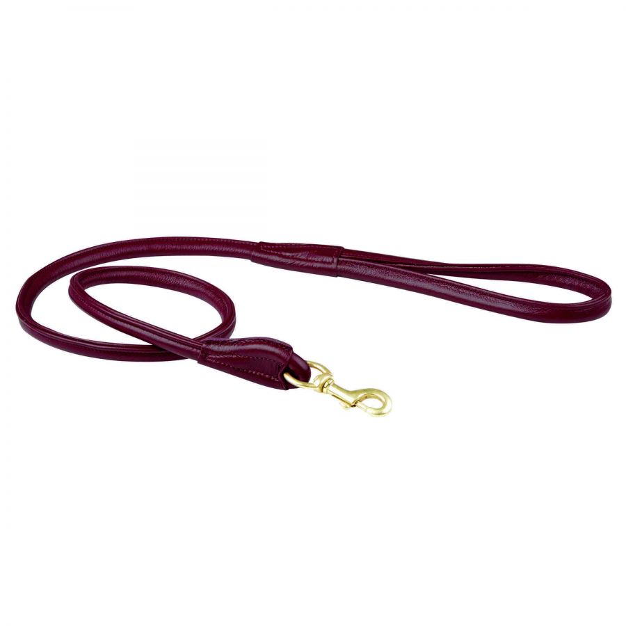 Weatherbeeta rolled leather dog lead
