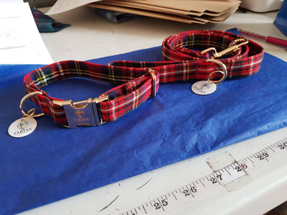 Tartan Dog Lead - Royal Stewart Tartan