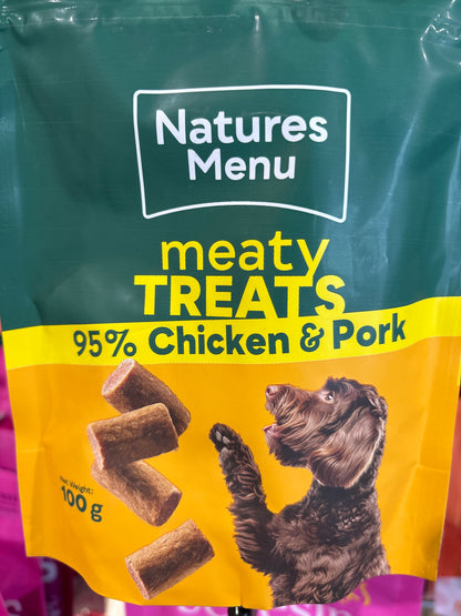 Natures Menu original Meaty dog treats 100g