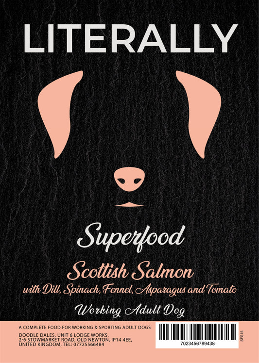 Literally Superfoods 65 Salmon for working dogs 15kg