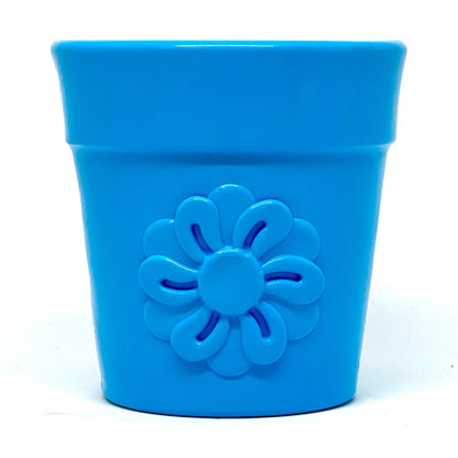 Flower Pot Durable Rubber Treat Dispenser & Enrichment