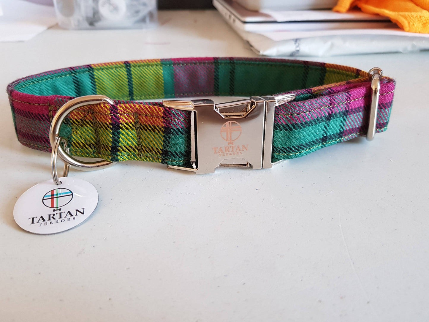 Tartan Dog Collar (Large) - MacMillanTartan