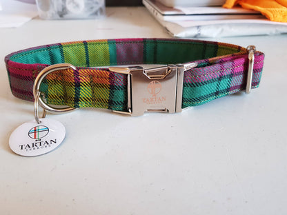 Tartan Dog Collar (Small)- MacMillanTartan
