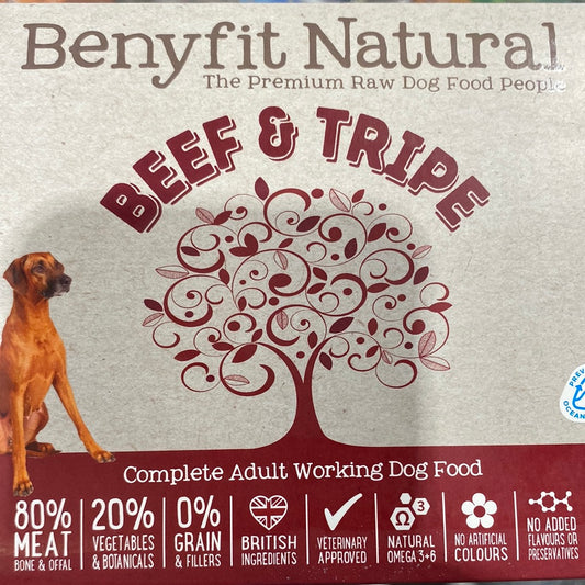 Benyfit Natural Beef & tripe complete working dog food