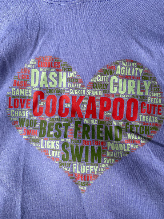 Cockapoo Wordart Hoodie