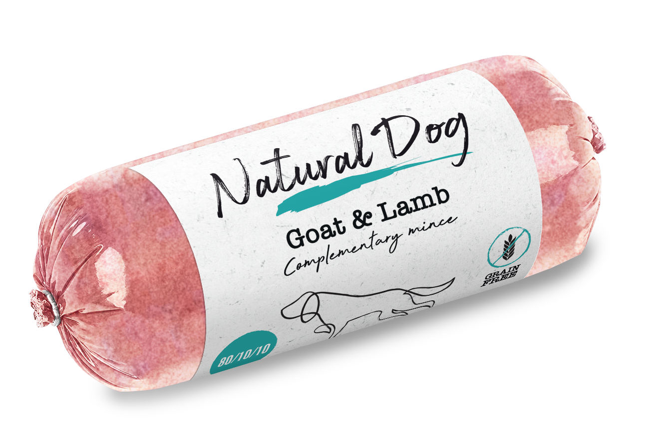 Natural Dog. Goat and Lamb 80/10/10. 500g