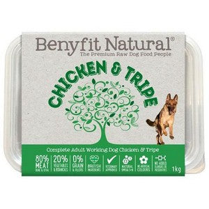 Benyfit Natural chicken and tripe complete working dog food