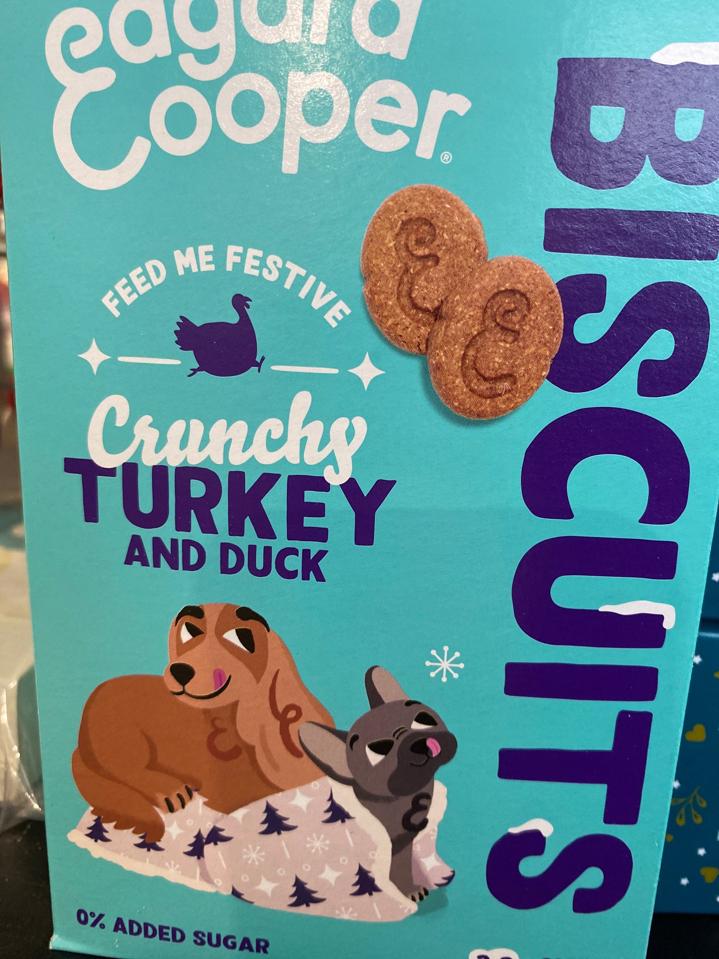 Edgard & Cooper Festive Duck and turkey biscuits 400g