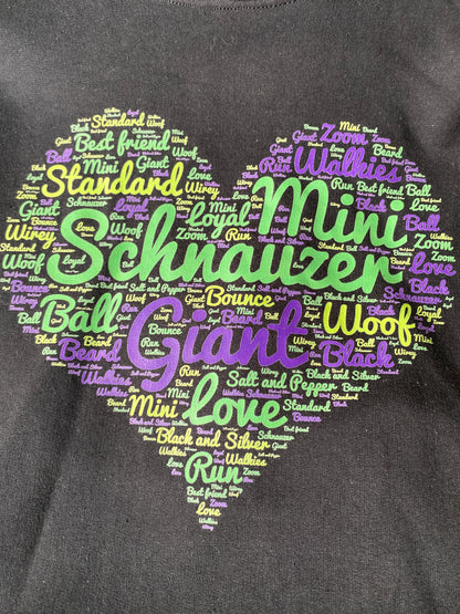 Schnauzer Wordart Hoodie