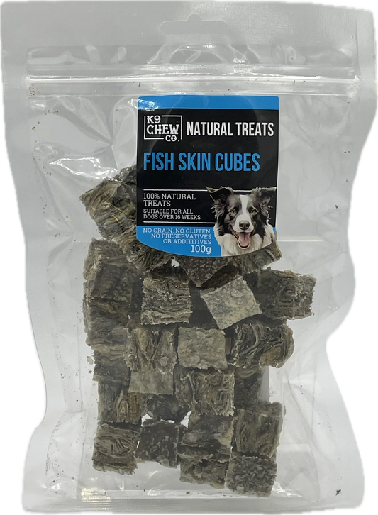 Dried Fish Skin Cubes 100g
