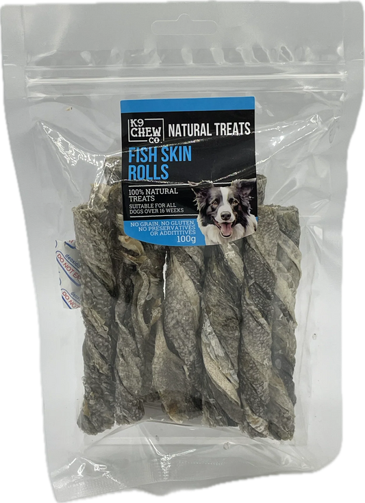 Dried Fish Skin Rolls 100g