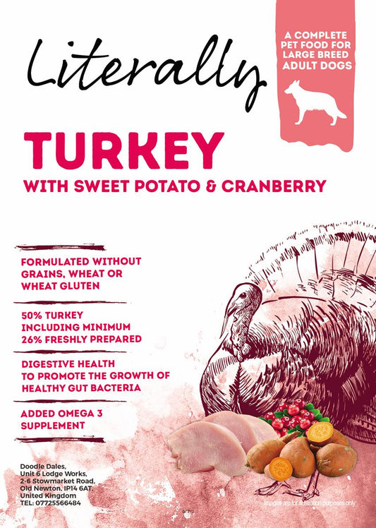 Literally Grain Free. Turkey with sweet potato large breed