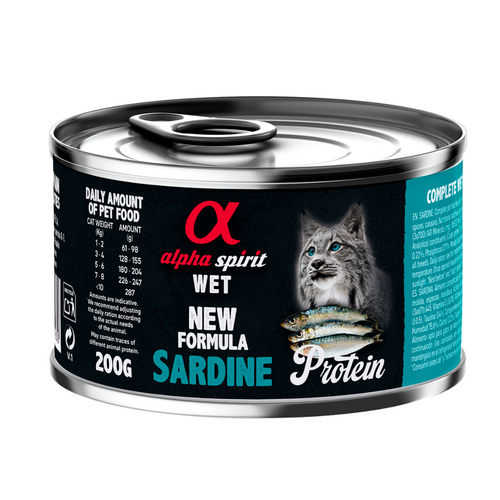 Alpha Spirit cat wet formula sardine 200g