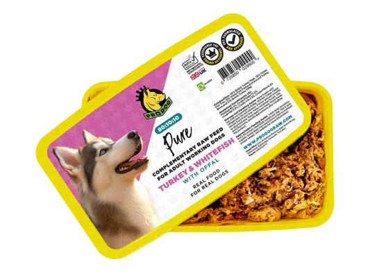 ProDog Raw 80/10/10 Turkey and white fish with offal 500g