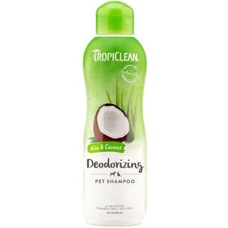 Tropiclean Aloe and coconut deodorising shampoo 592ml