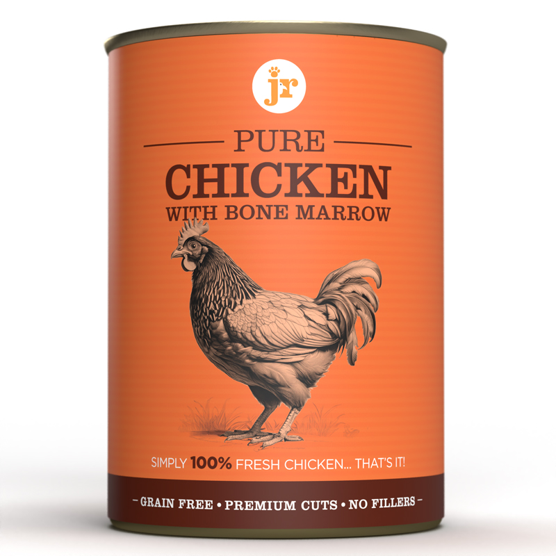 JR Pure Chicken with bone marrow Topper 400g